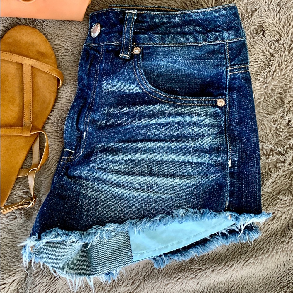 High-Rise American Eagle Jean Shorts